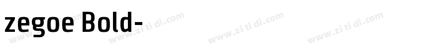 zegoe Bold字体转换